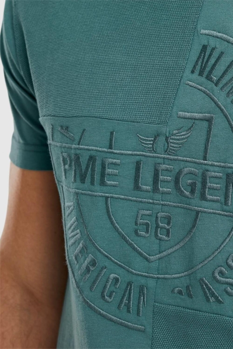 PME legend short sleeve r-neck play mix pique
